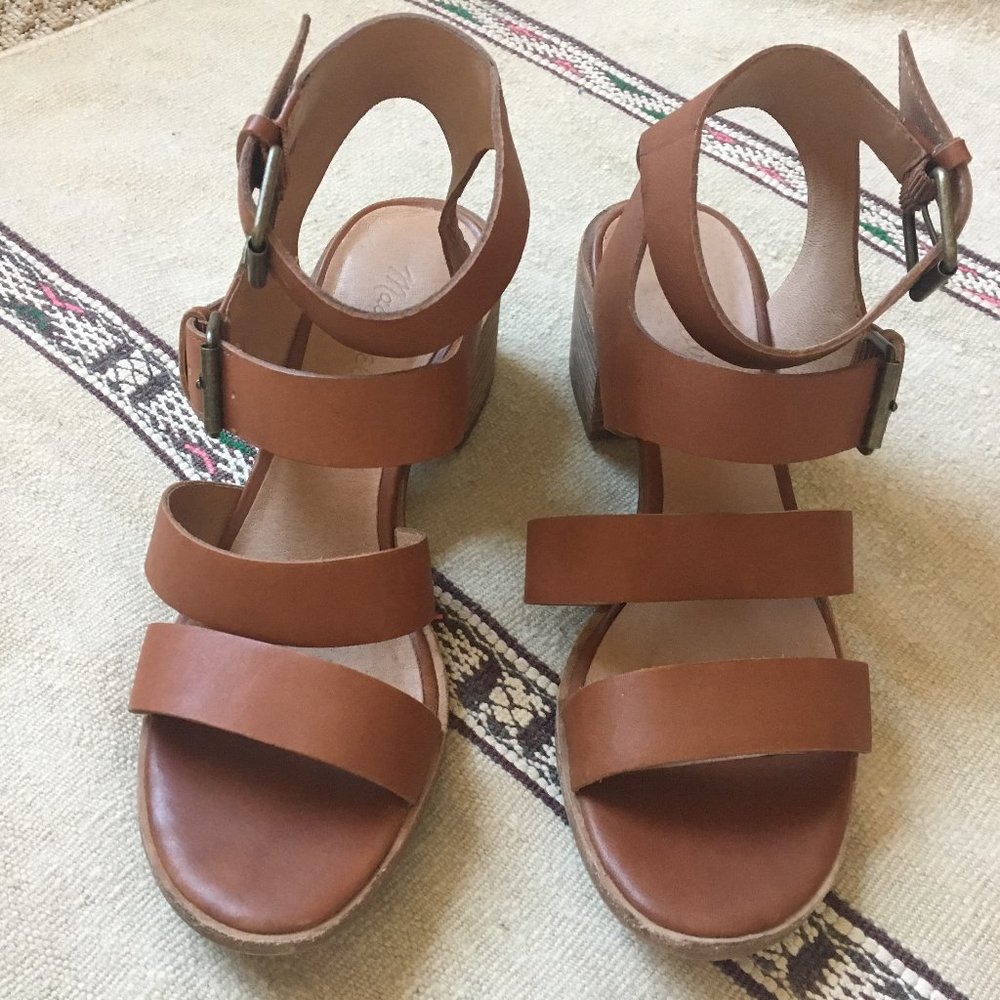 Madewell strappy block heel sandals